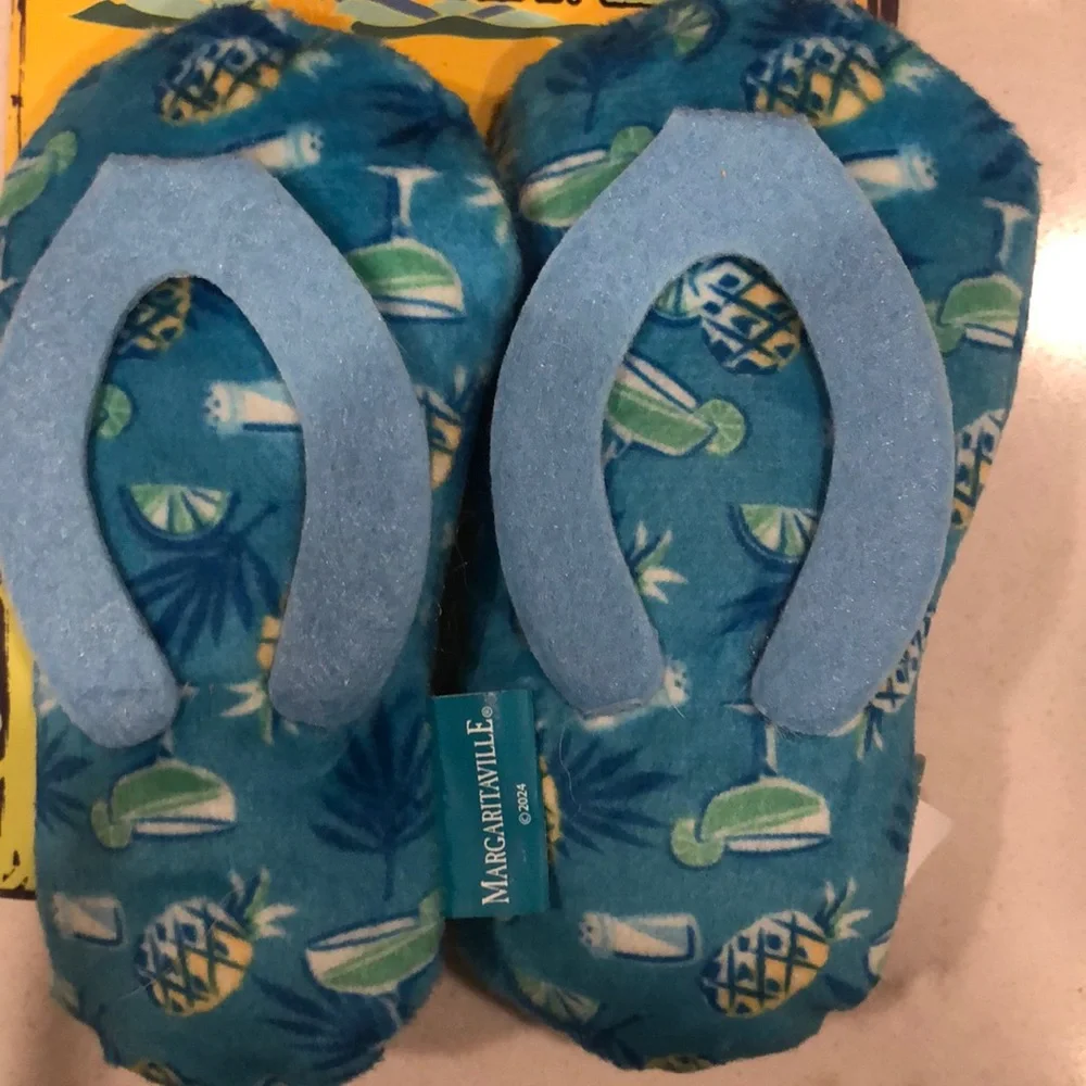 Margaritaville Blue Cat Toy Flip Flops